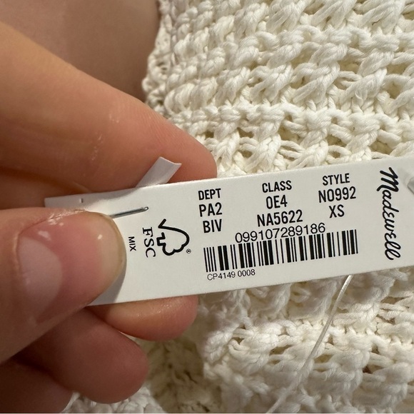 Madewell Crochet-Knit Crewneck Sweater Tank - Picture 5 of 5